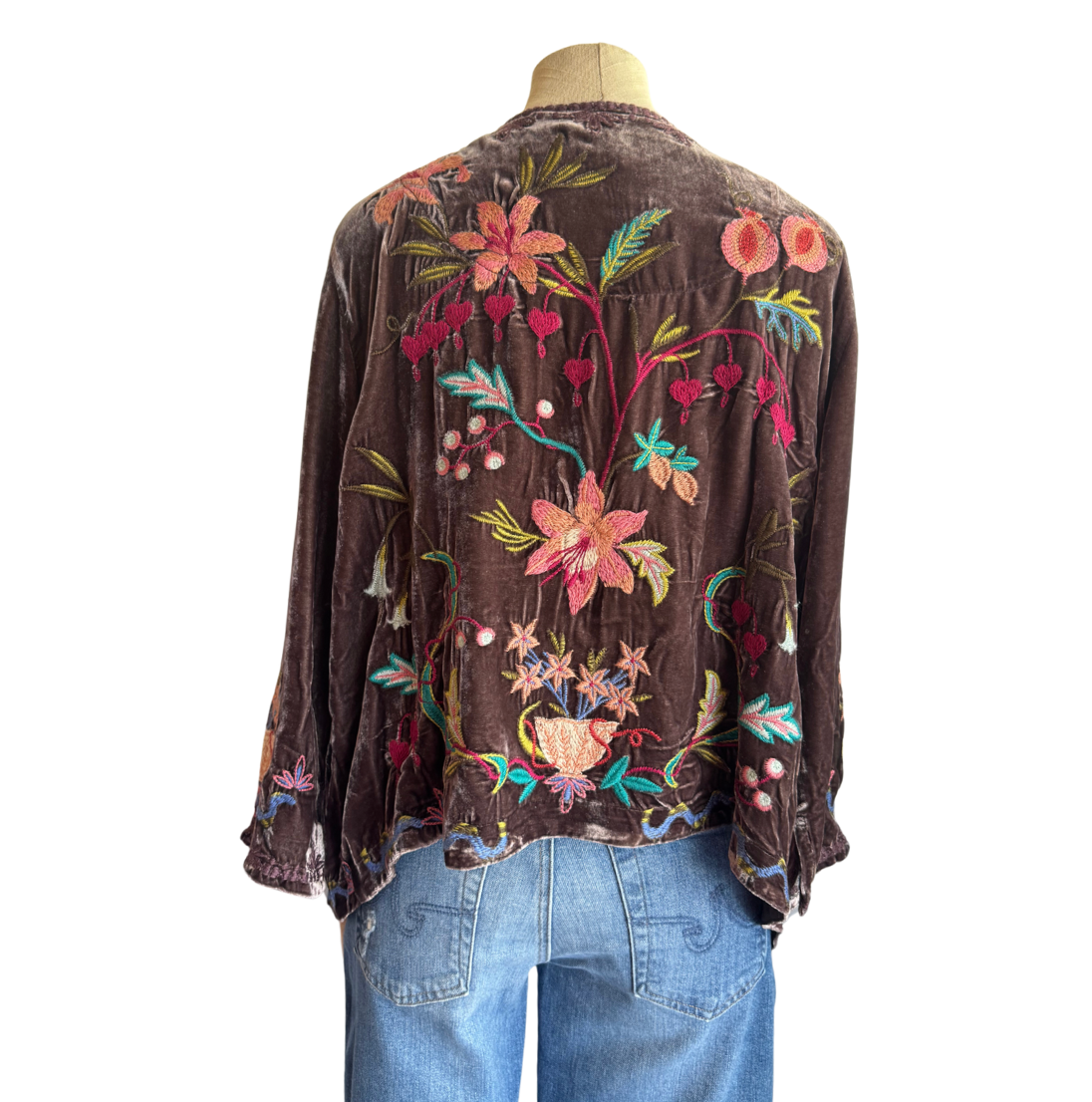 Velvet Bolero Amarylla Coffee Bean Brown