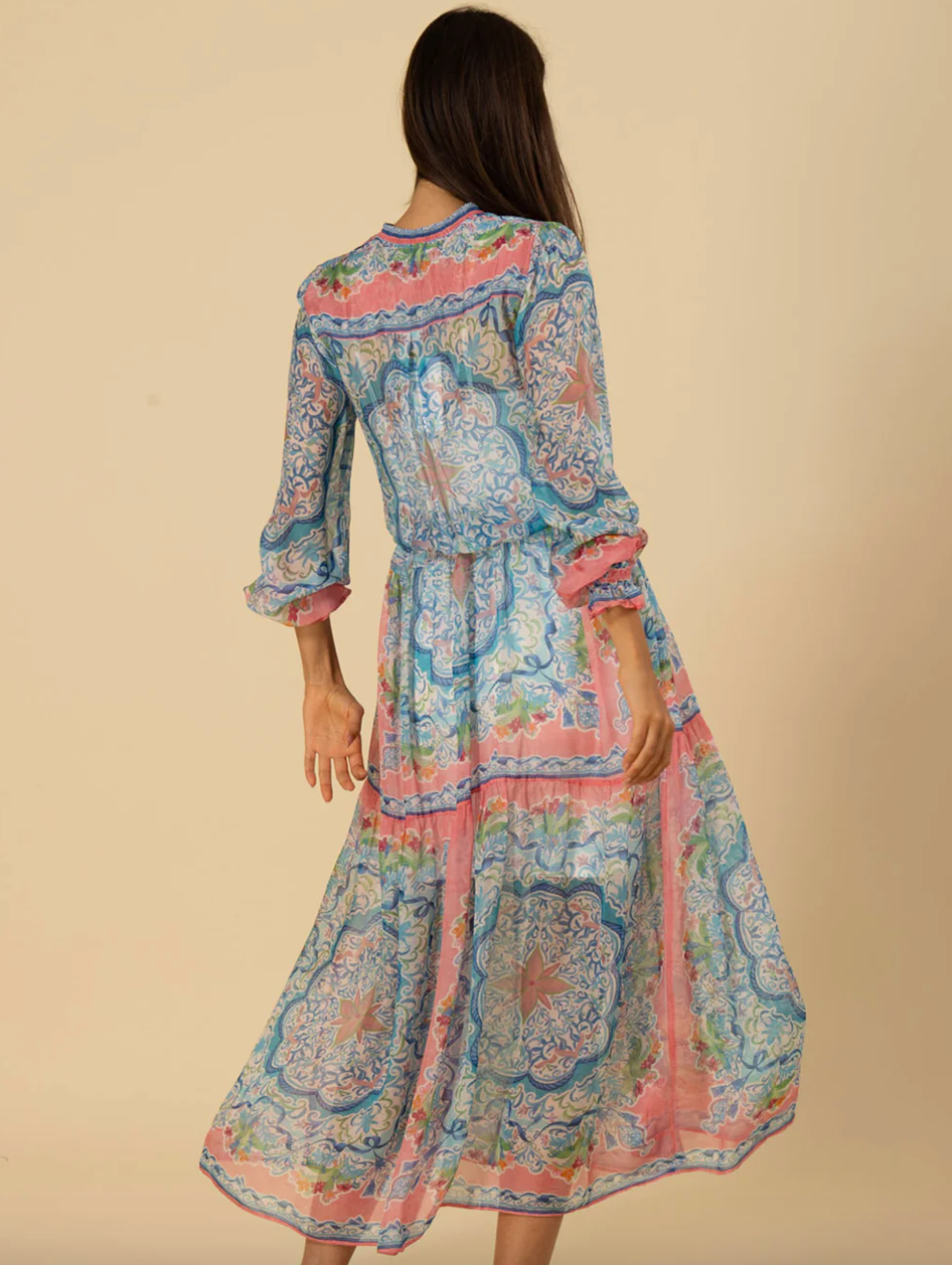 Halo Long Sleeve Pink Dress