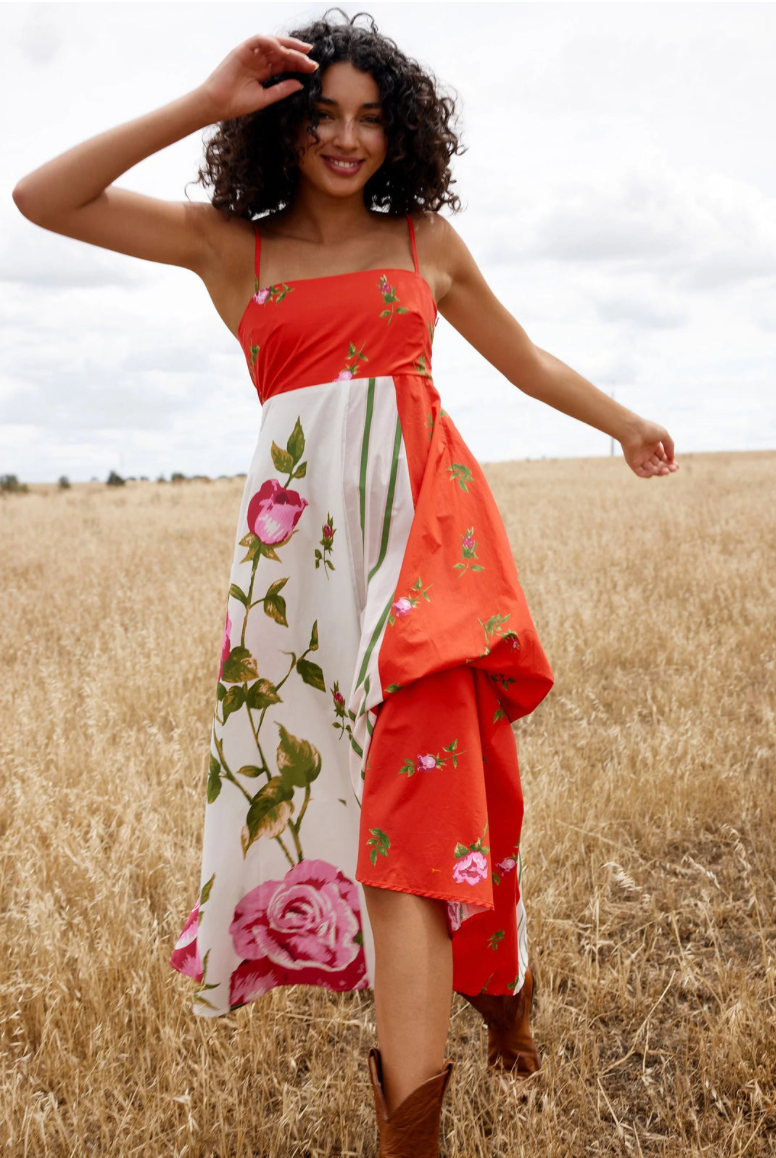 Rue Dress Ruby Antique