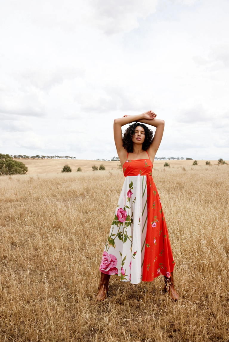 Rue Dress Ruby Antique