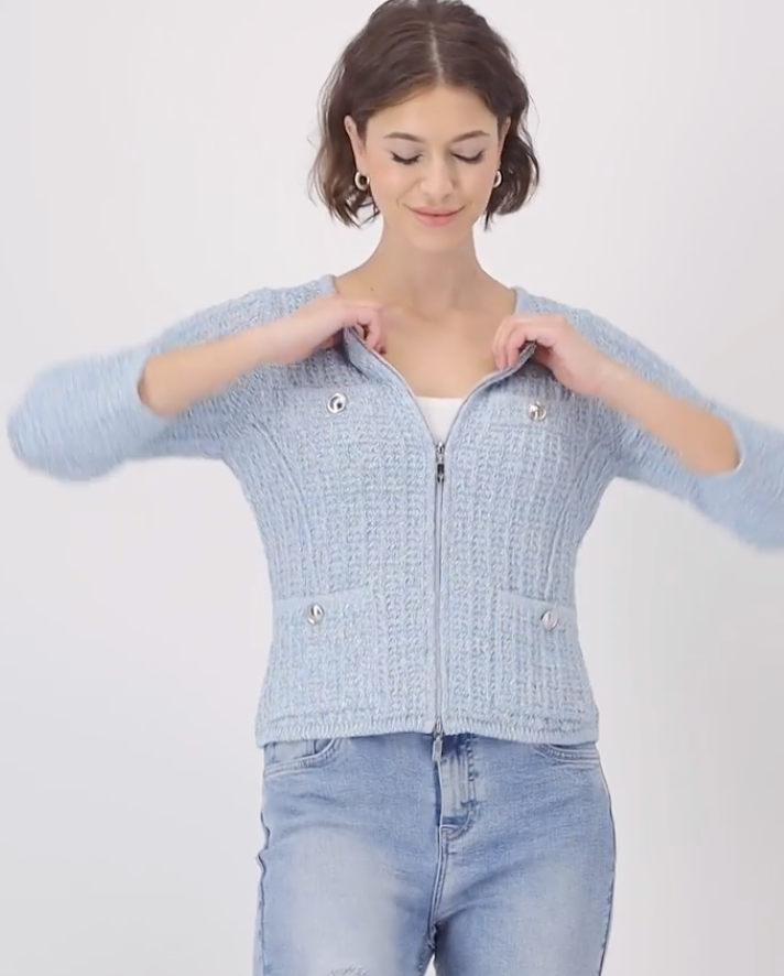 Tweed Cardigan Jacket
