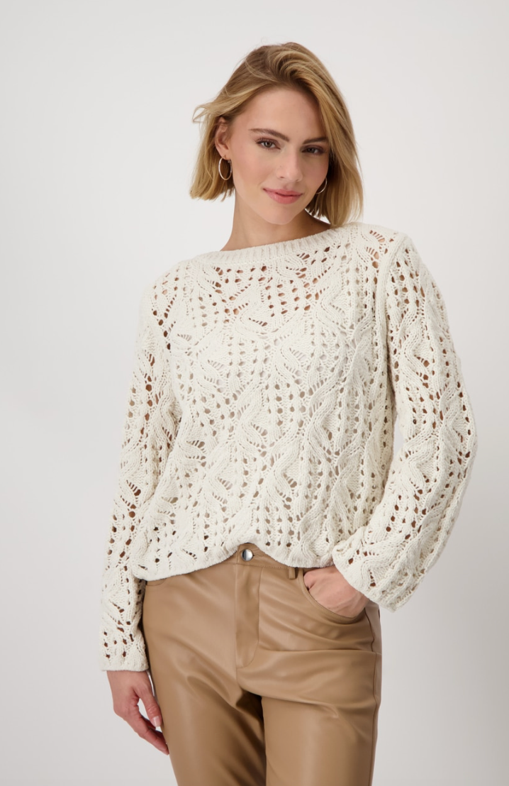 Ajour Chenille Sweater