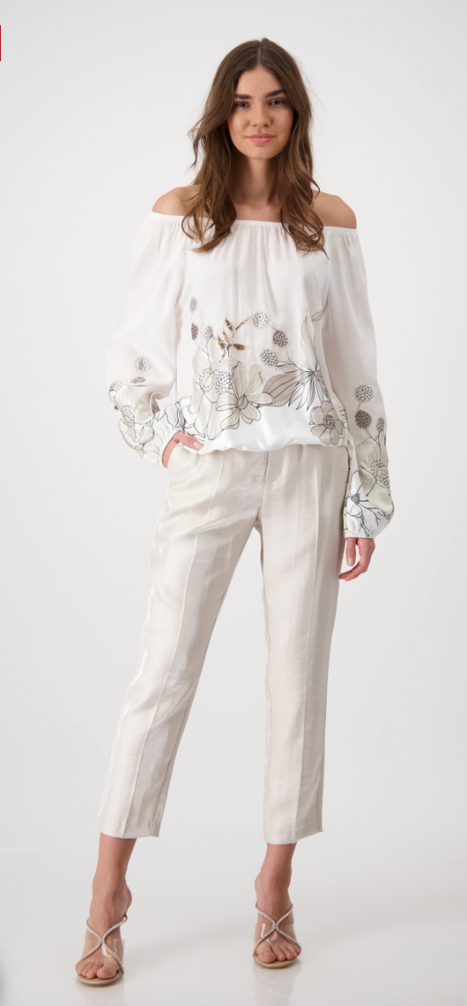 Placed Flowers Blouse