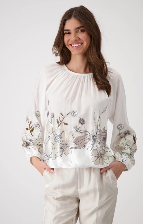 Placed Flowers Blouse