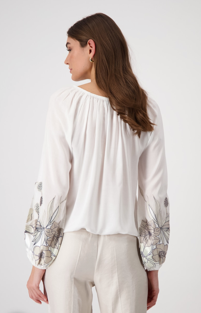 Placed Flowers Blouse