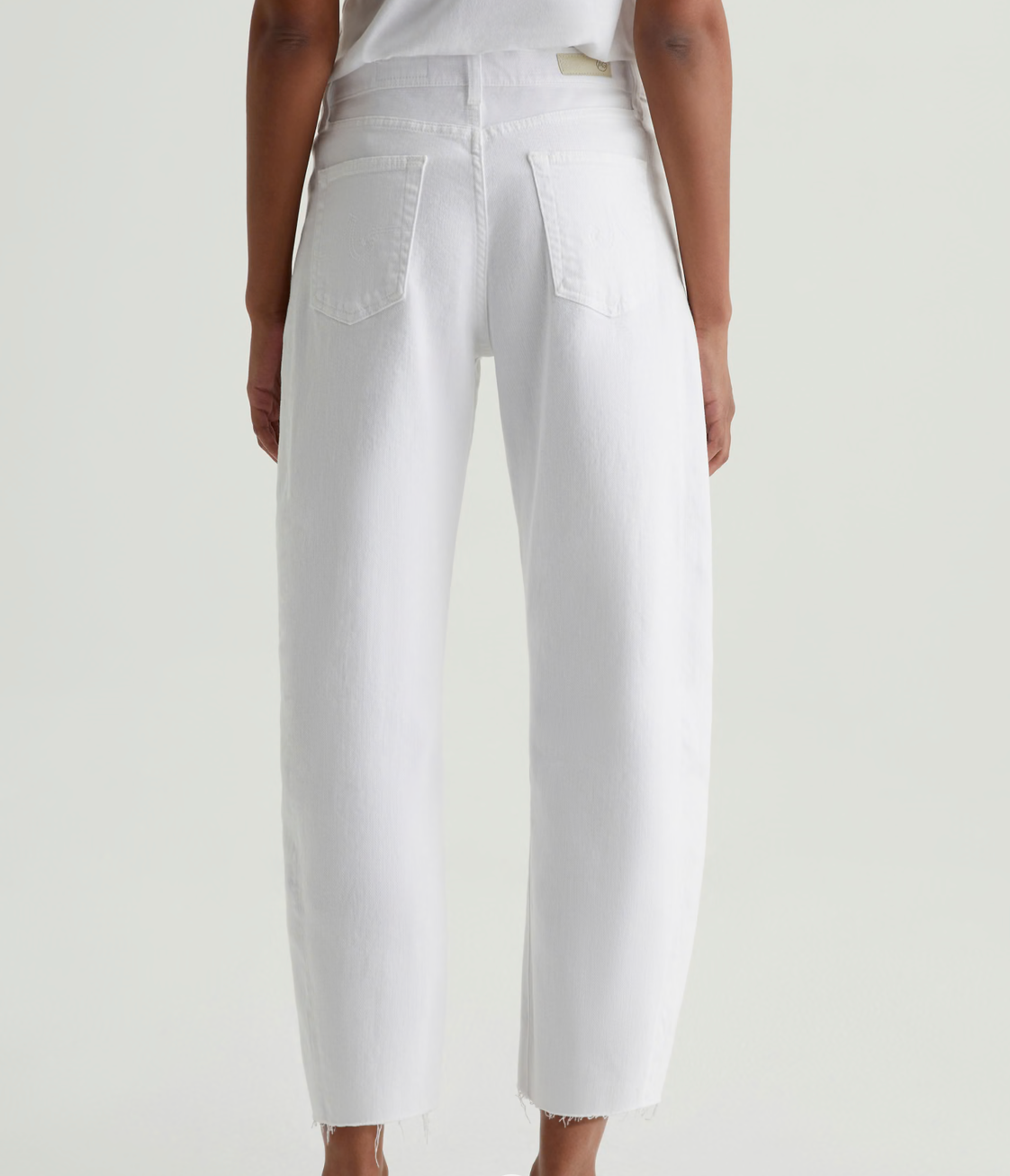 Hattie Crop Jean Gallery White