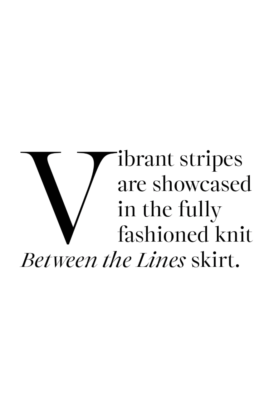Between The Lines Skirt