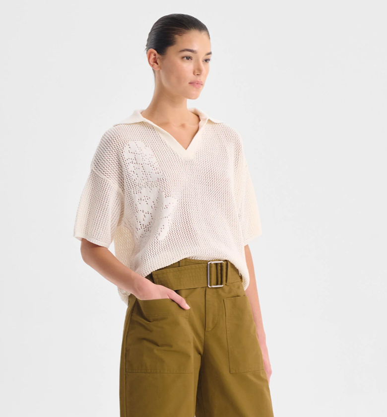 Chiara Knit Top White