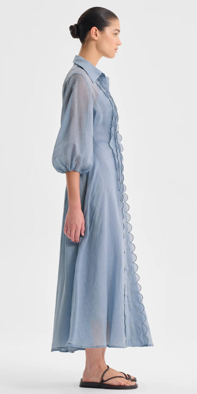 Constance Shirt Dress Sky