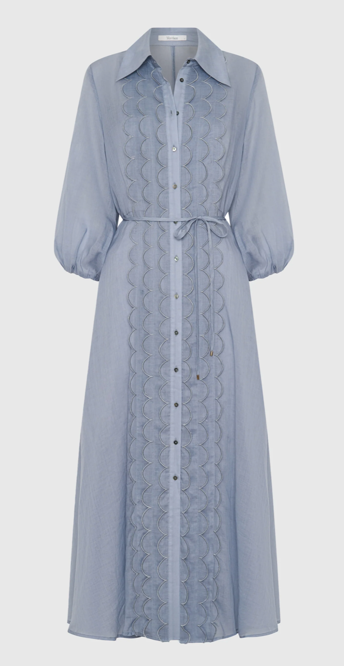 Constance Shirt Dress Sky