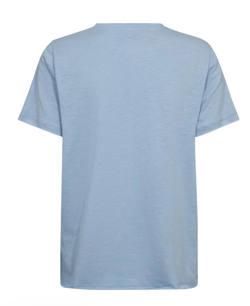 Loren O-SS Embroidery Tee Cashmere Blue