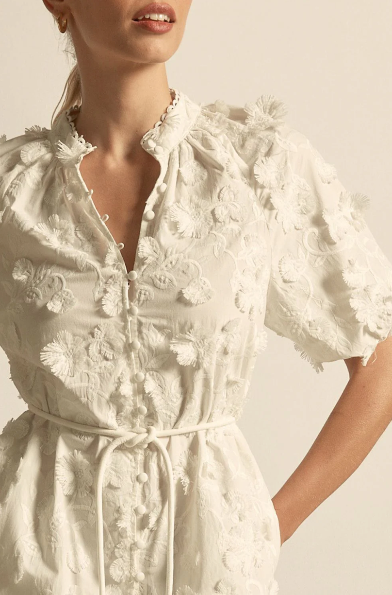 Aspect Dress - Porcelain Broderie
