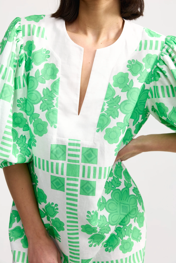 Doris Dress - Mediterranean Fern