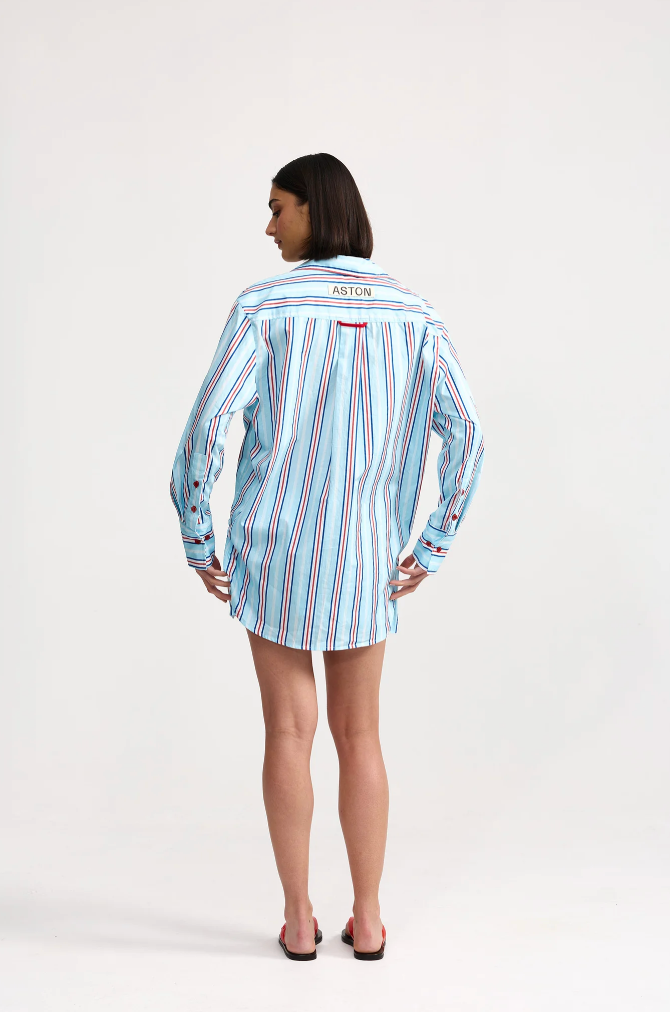 Buddy Shirt - Blithe Cherry Stripe