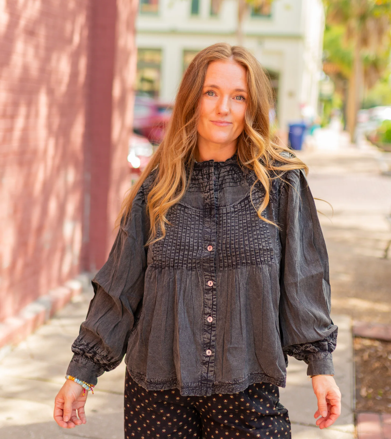 Carmen Blouse Graphite