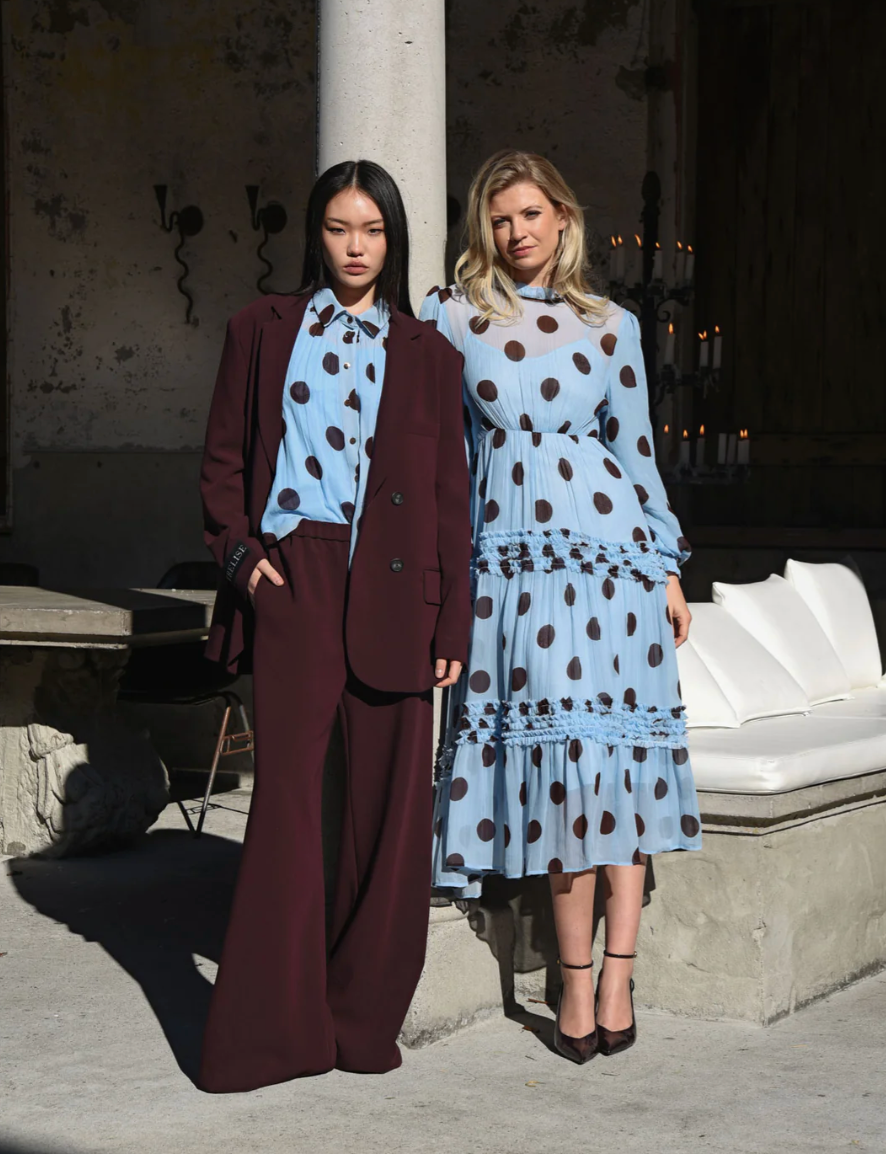 Madame Rouche Dress Blue/Chocola Te Spot