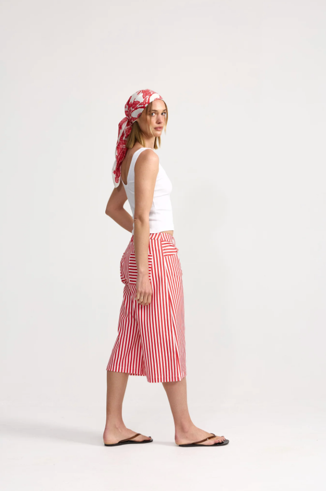 Kennedy Denim Short in Ruby Antique