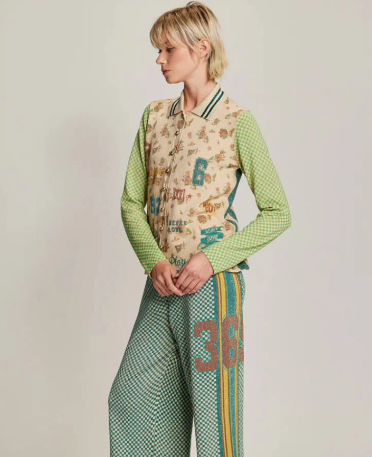 SERENITY BUTTON SHIRT KNIT SPORTY JADE