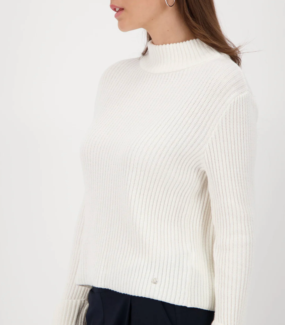 OFF WHT PULLOVER RIB