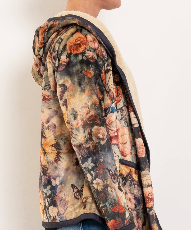 Joan Sherpa Jacket Reversible - Teyros