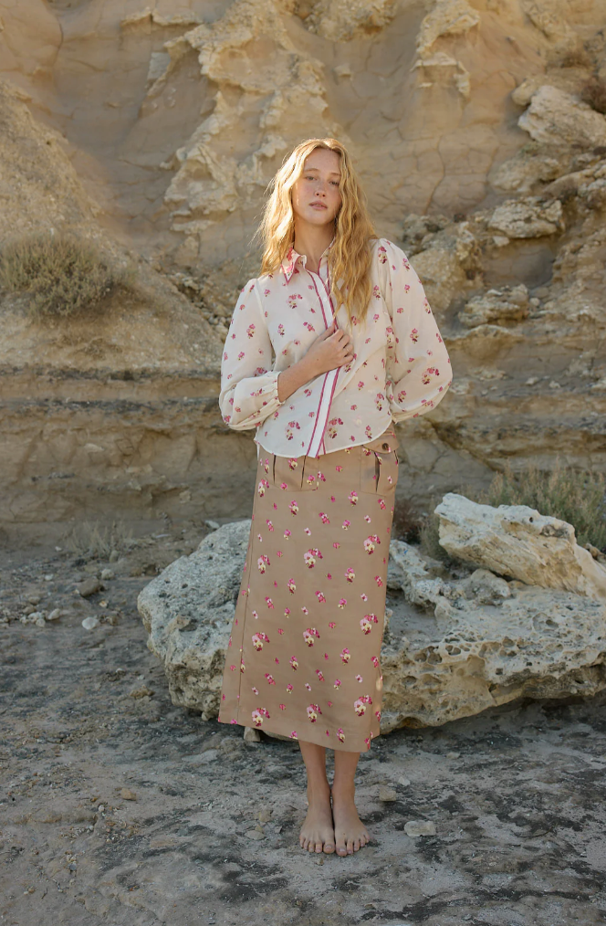 Vivian Blouse in Antique Phalae