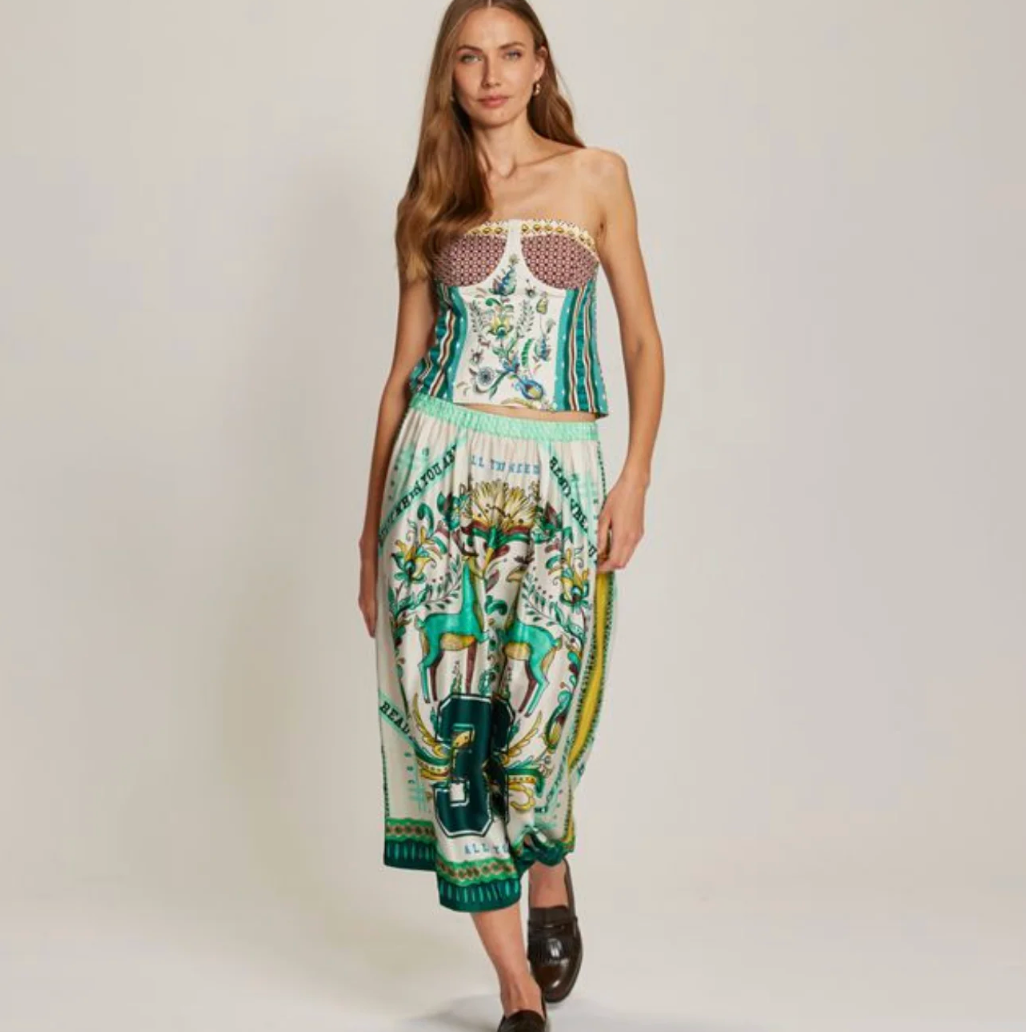 VANESSA MIDI SKIRT SPORTY JADE