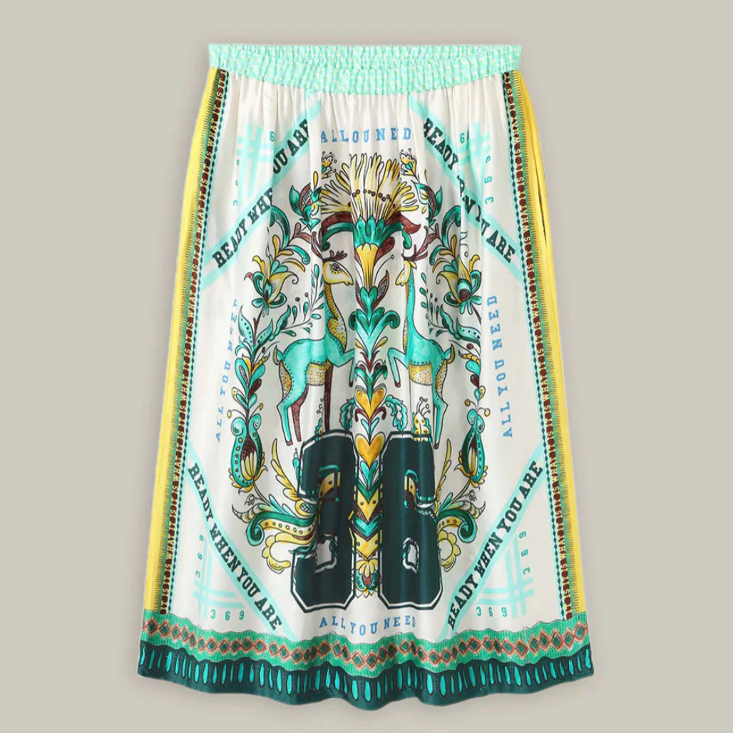 VANESSA MIDI SKIRT SPORTY JADE