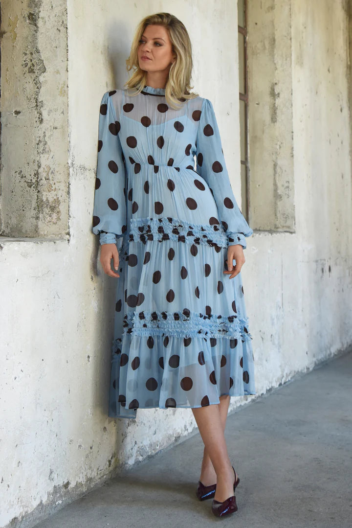 Madame Rouche Dress Blue/Chocola Te Spot