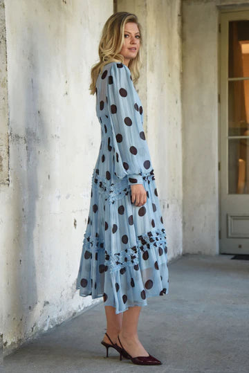 Madame Rouche Dress Blue/Chocola Te Spot