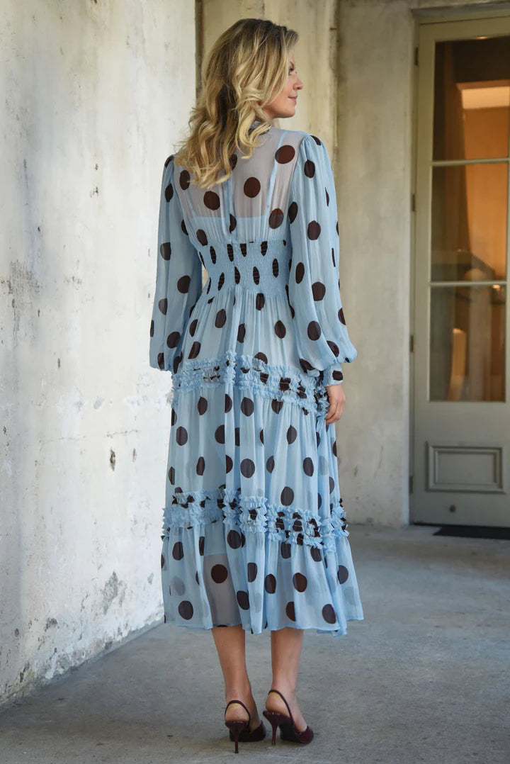 Madame Rouche Dress Blue/Chocola Te Spot