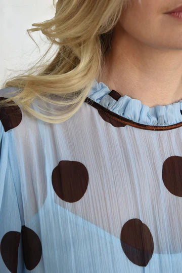 Madame Rouche Dress Blue/Chocola Te Spot