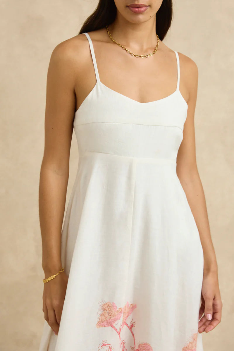 Teeva Dress Hibiscus Bloom Pink