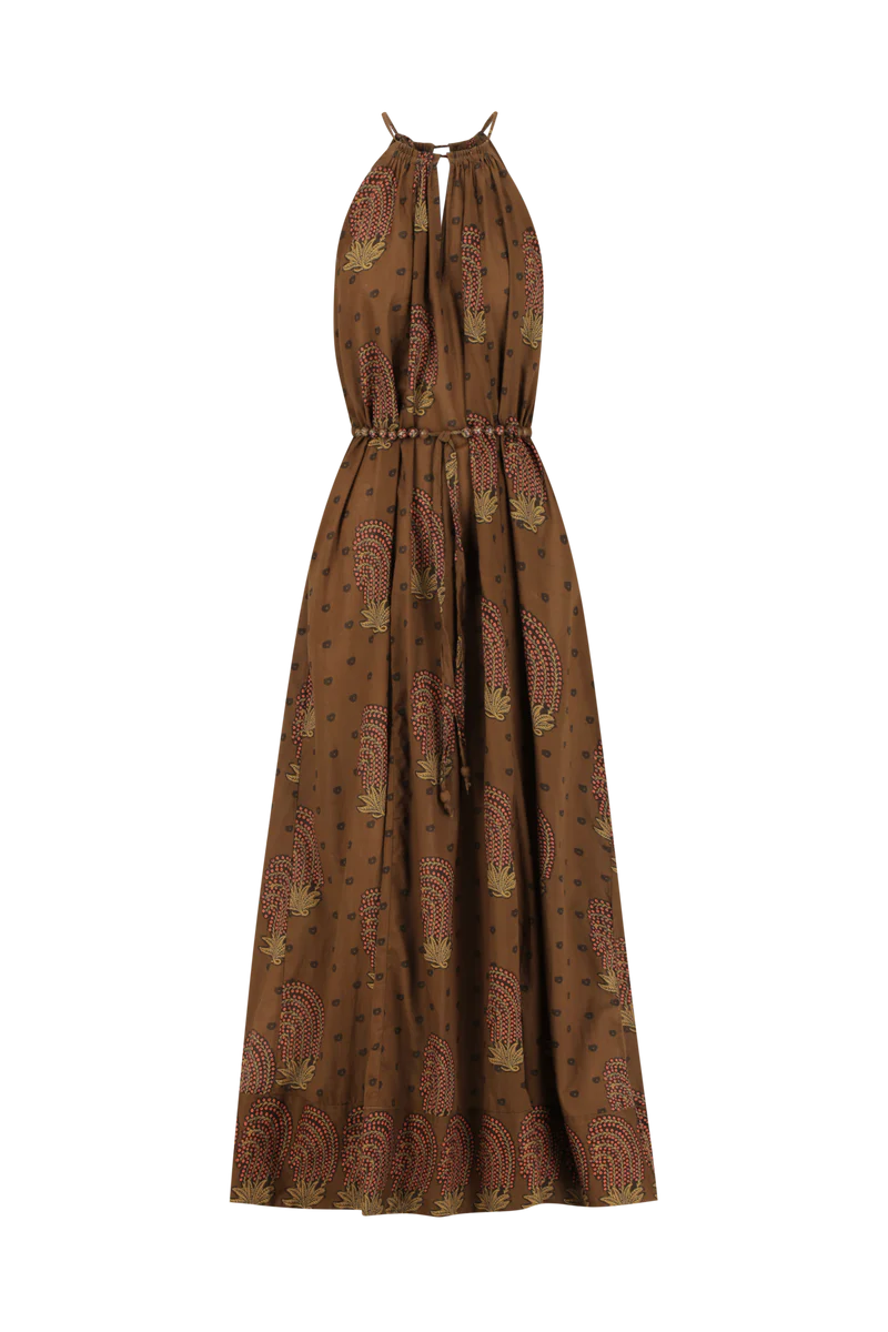 Valeria Dress Tide Khaki