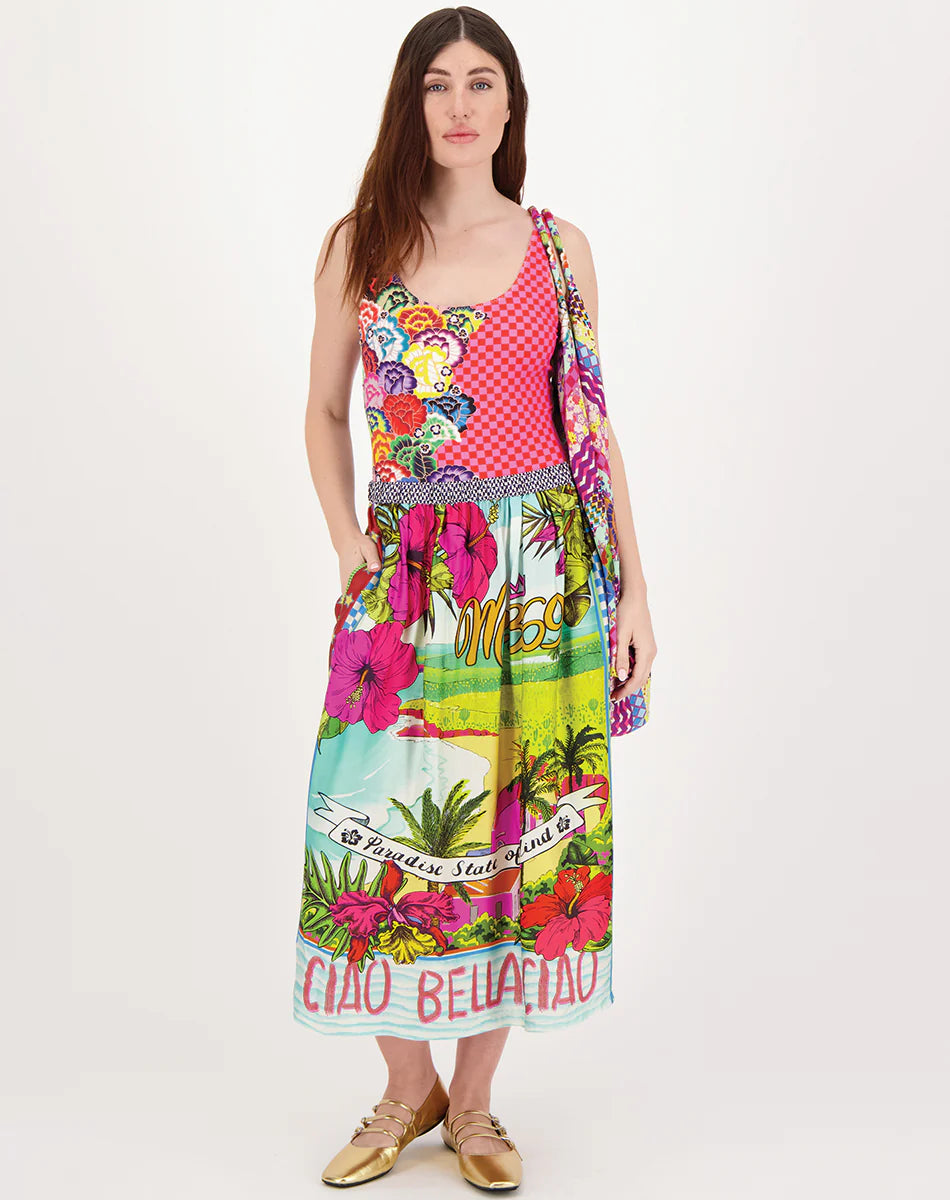 Vanessa Printed Midi Skirt Love