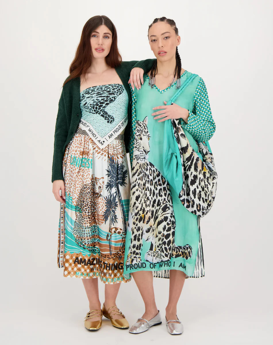 Vanessa Printed Midi Skirt Safari