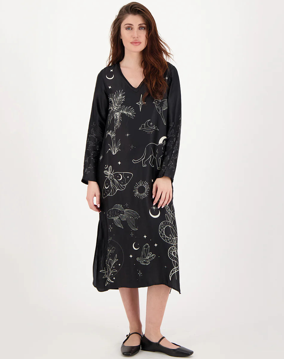 Violet V Neck T-Dress Magic