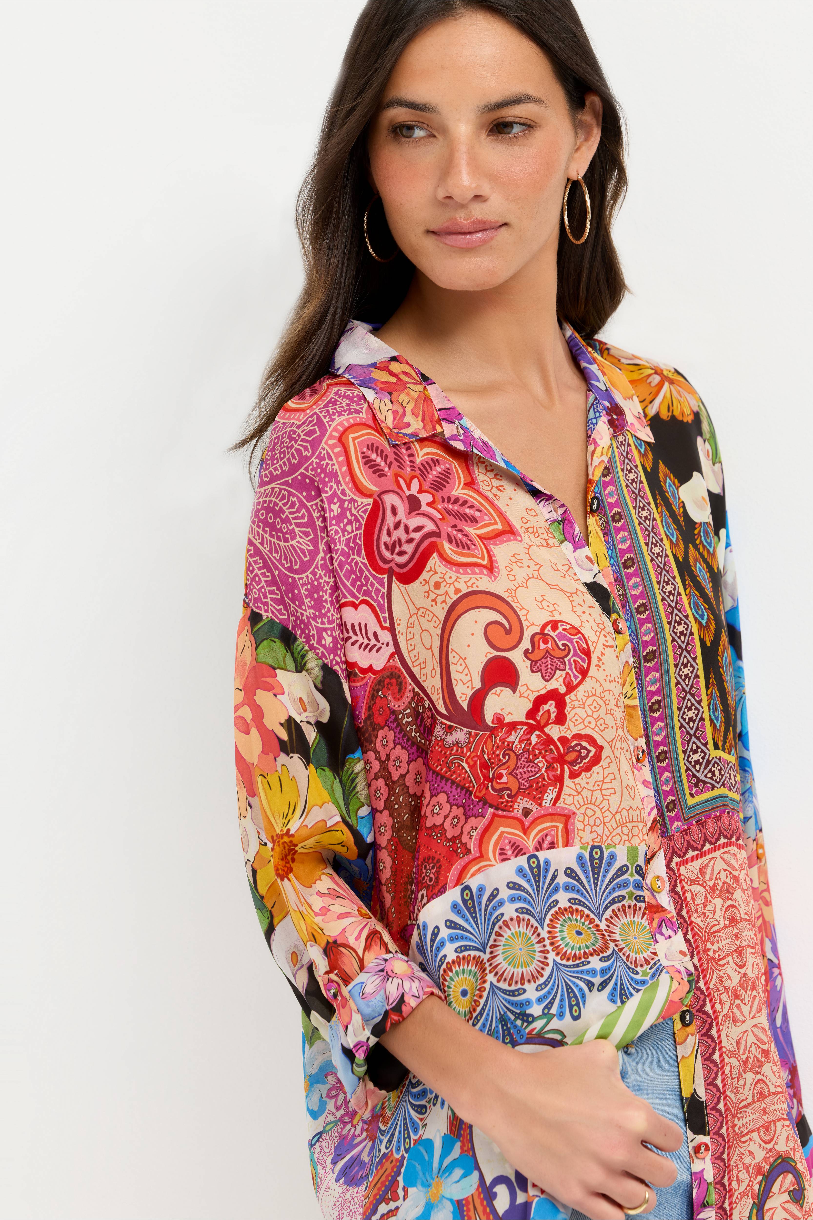 Audrey Shirt Magnolia Patchwork