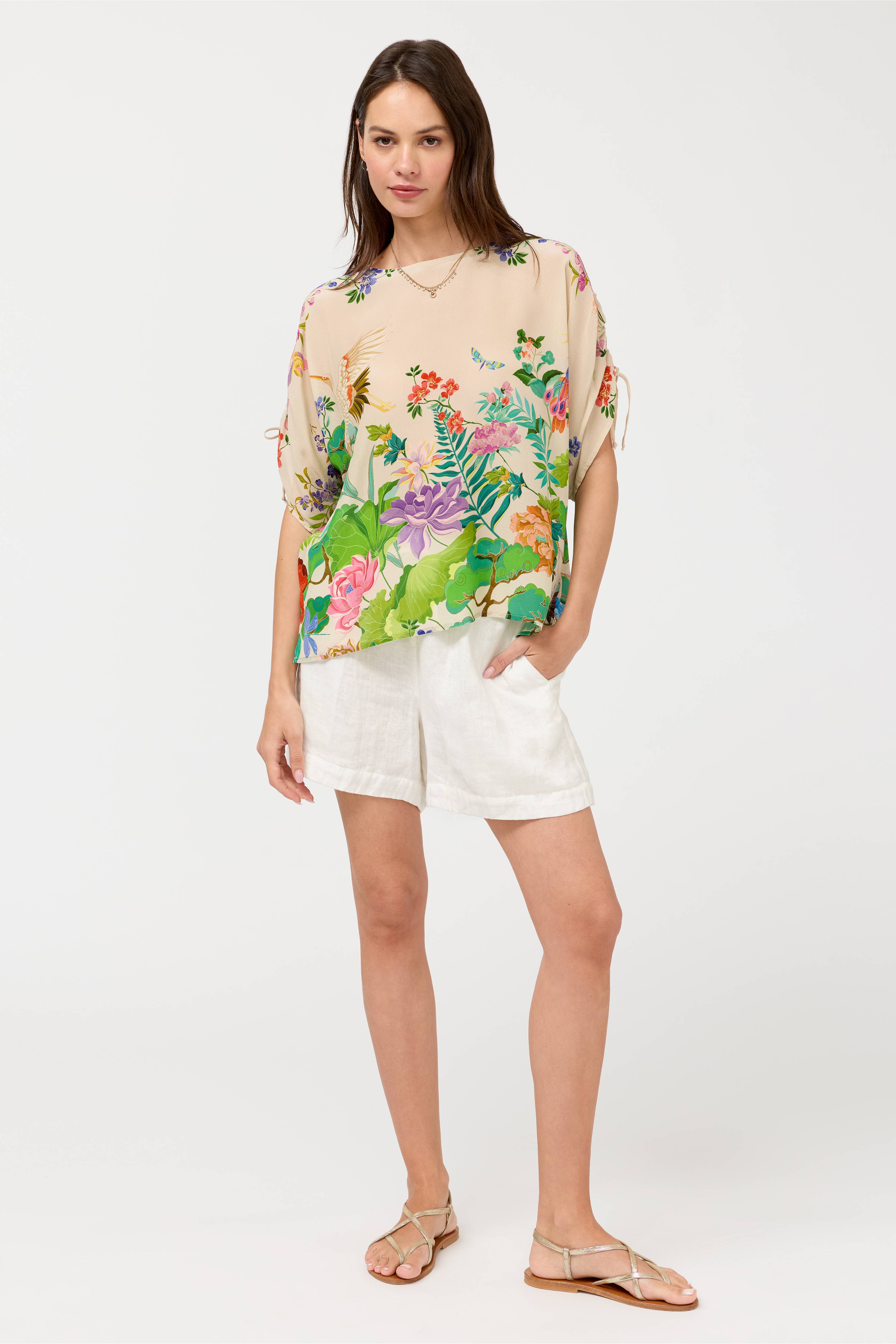 Bluet Drawcord Sleeve Blouse Thoria