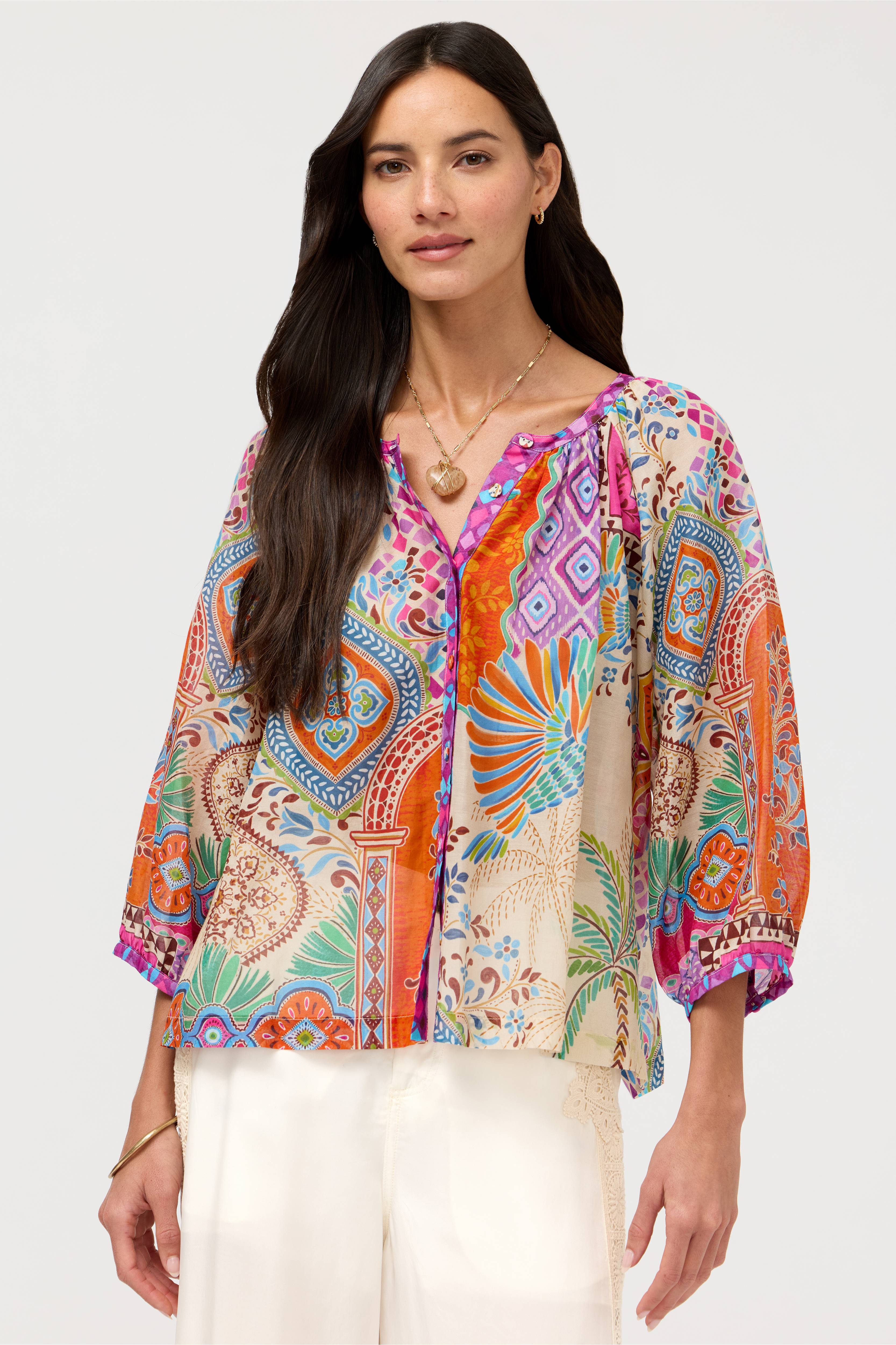 Michaella Peasant Blouse Avelar