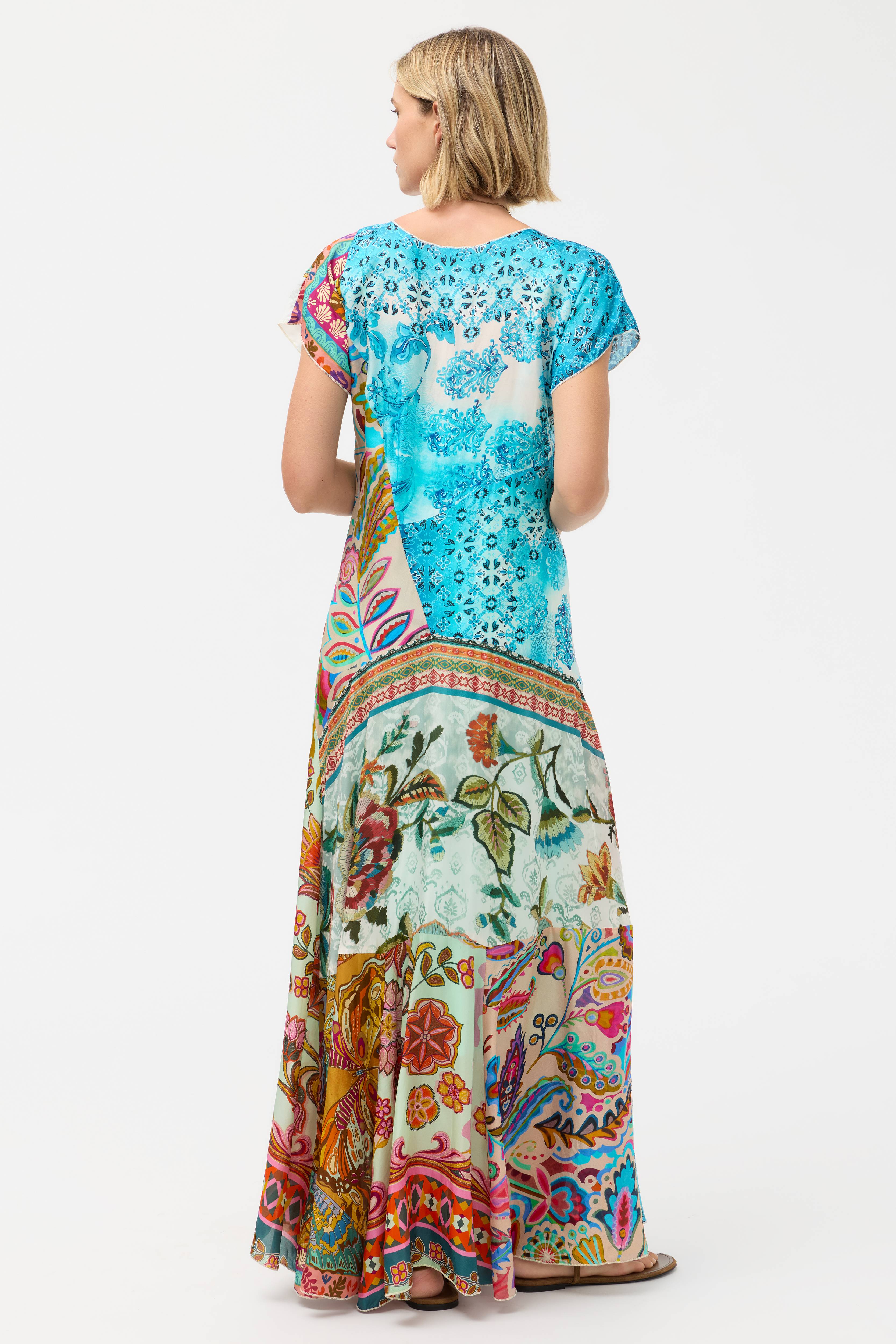 Patchwork Dress (Slip) - Gillian Mix