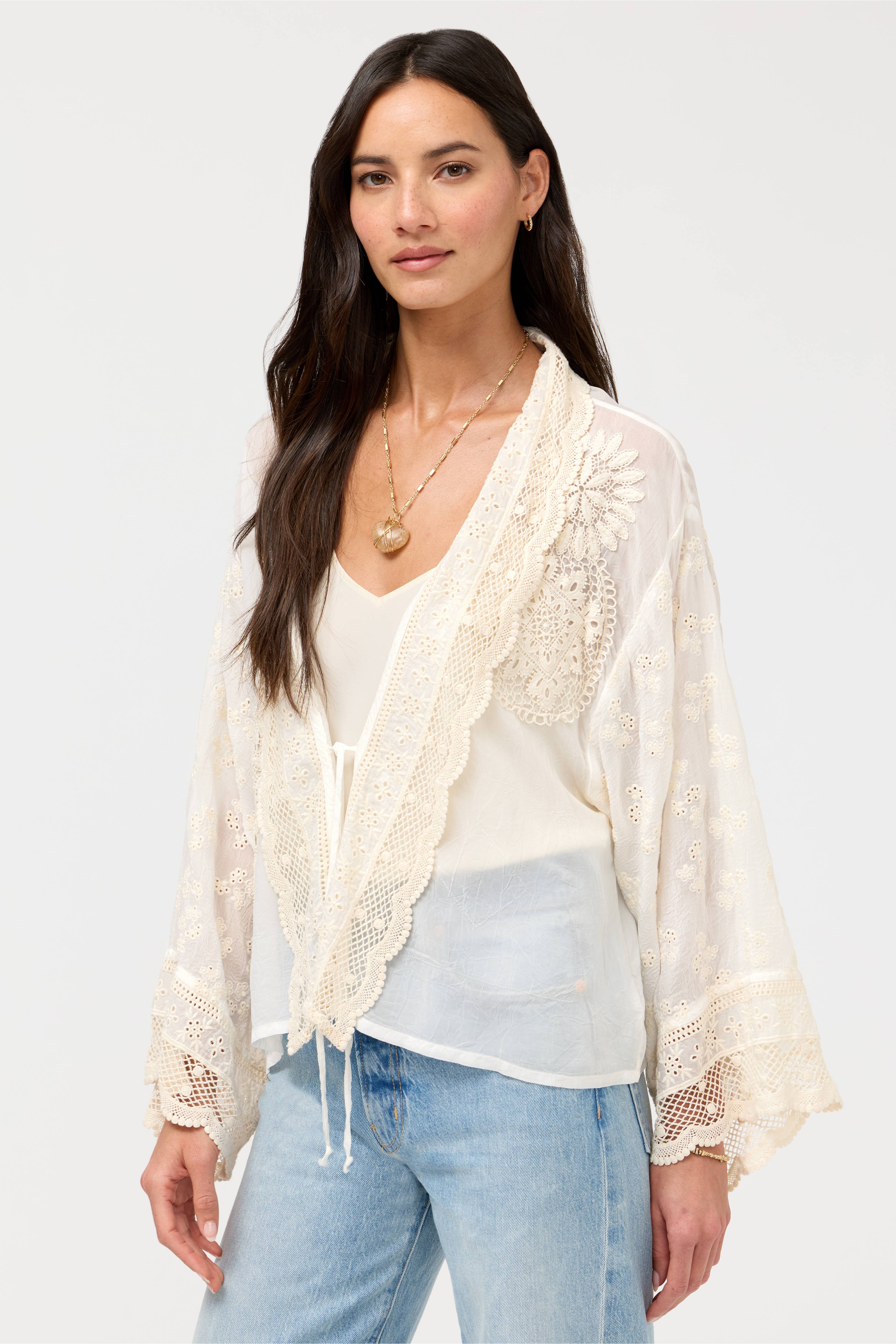 Sandra Patched Kimono Natural