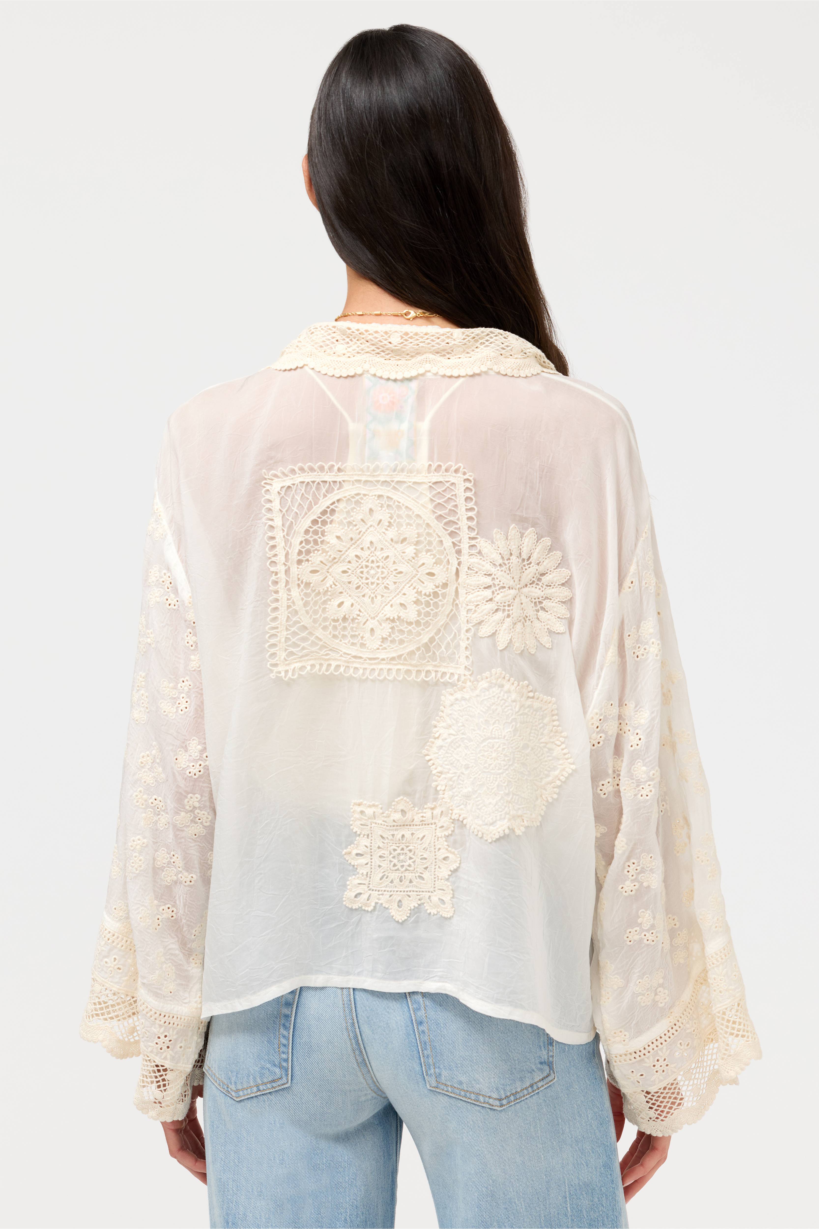Sandra Patched Kimono Natural