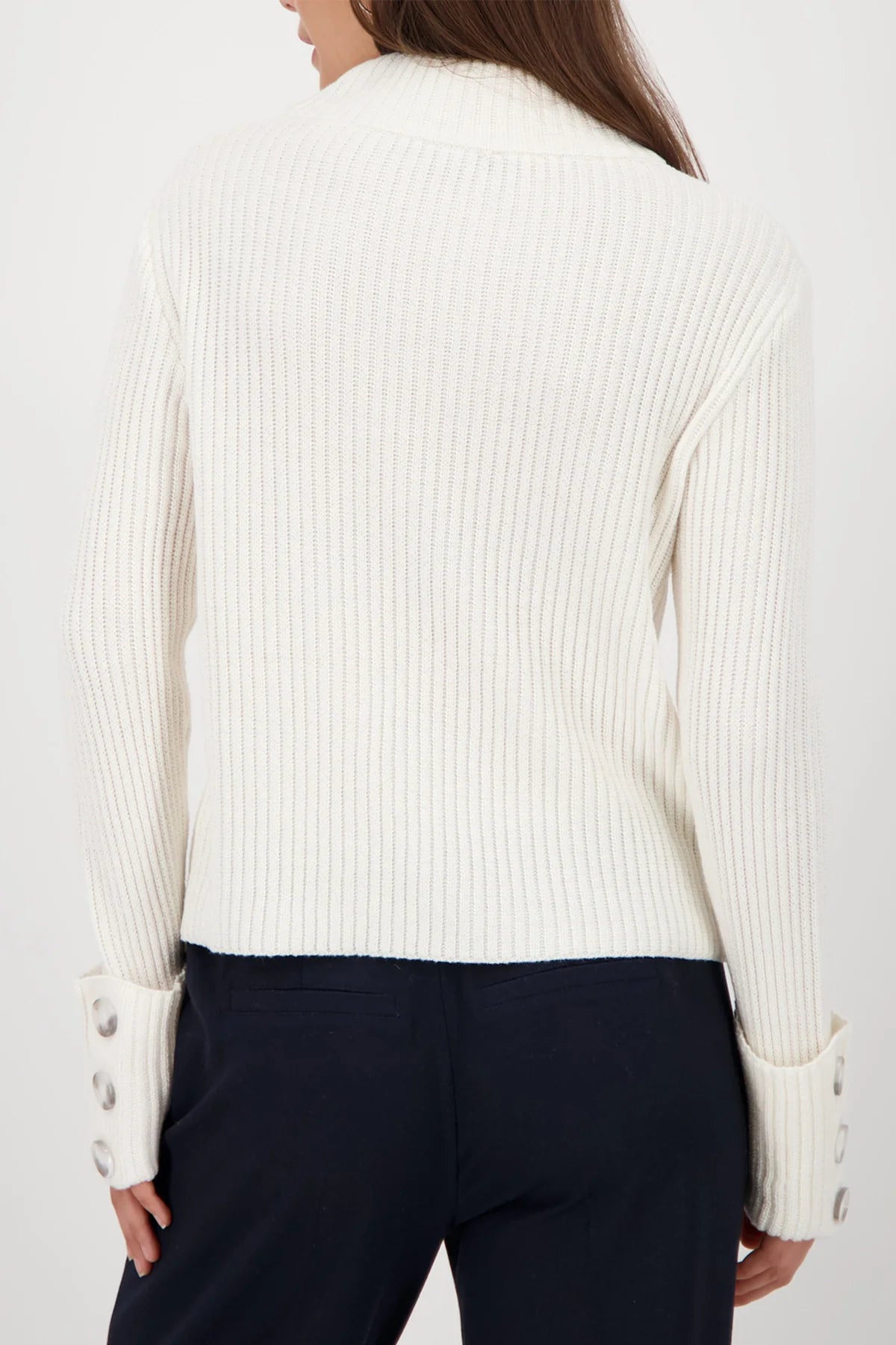 OFF WHT PULLOVER RIB