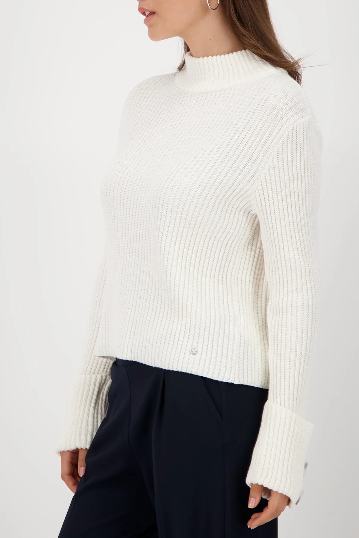 OFF WHT PULLOVER RIB