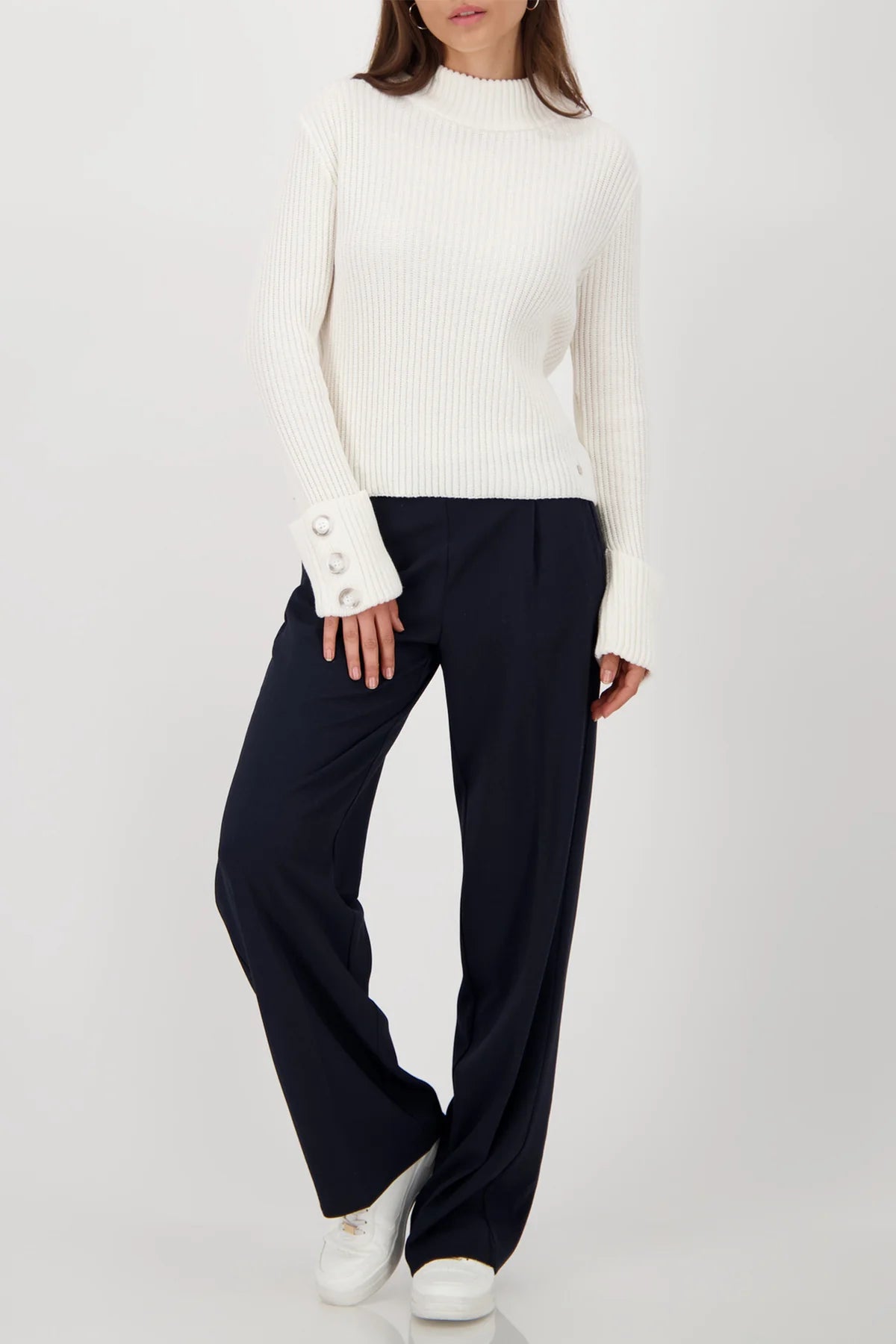 OFF WHT PULLOVER RIB