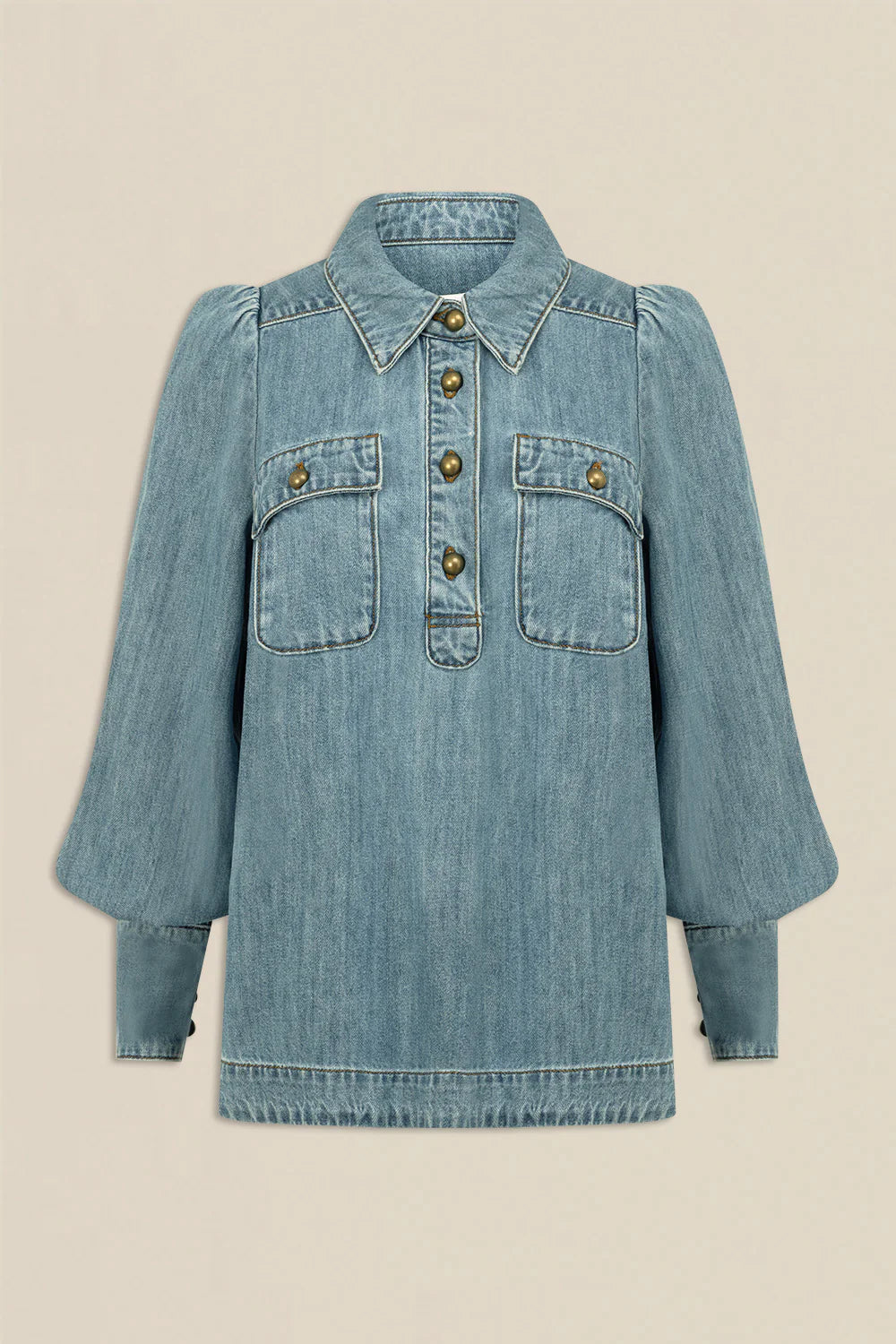Resonate Top Light Washed Denim