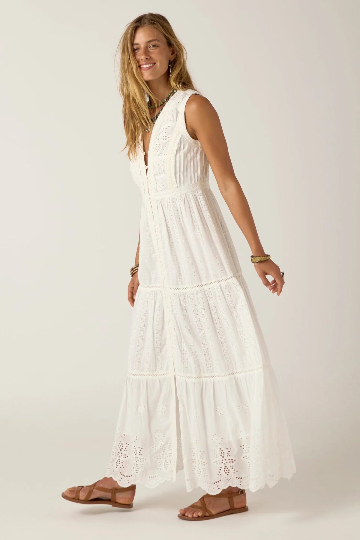 Gino Dress Sapore Di Sale Bianco