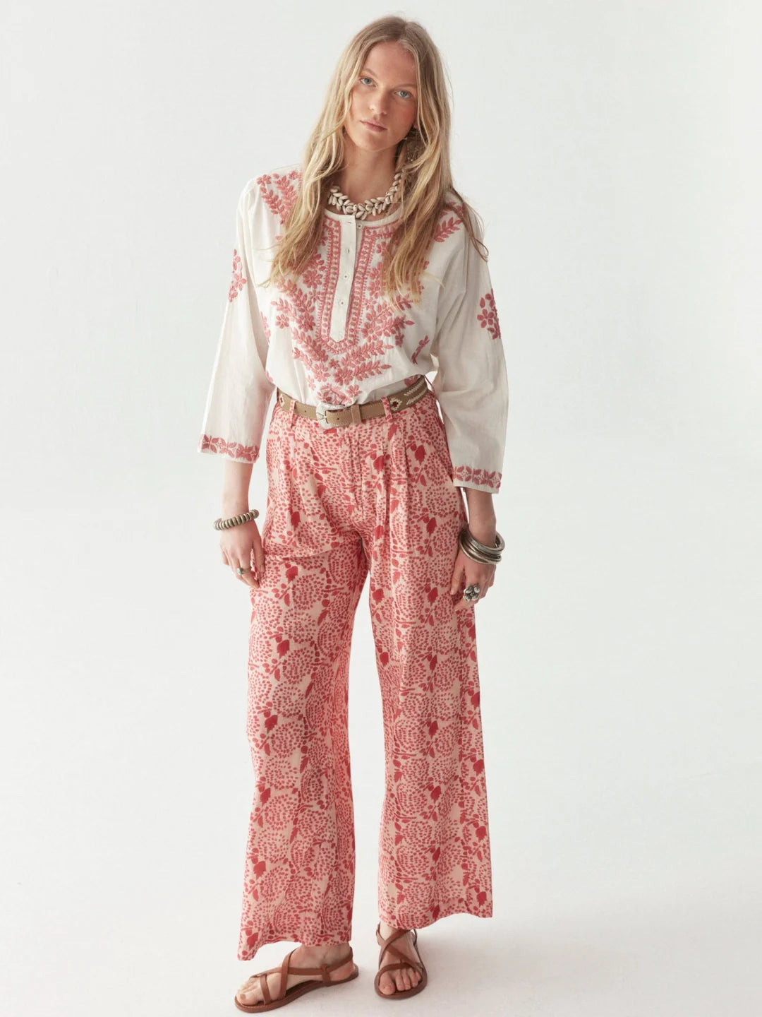 Shyla Blouse Chikan Blossom