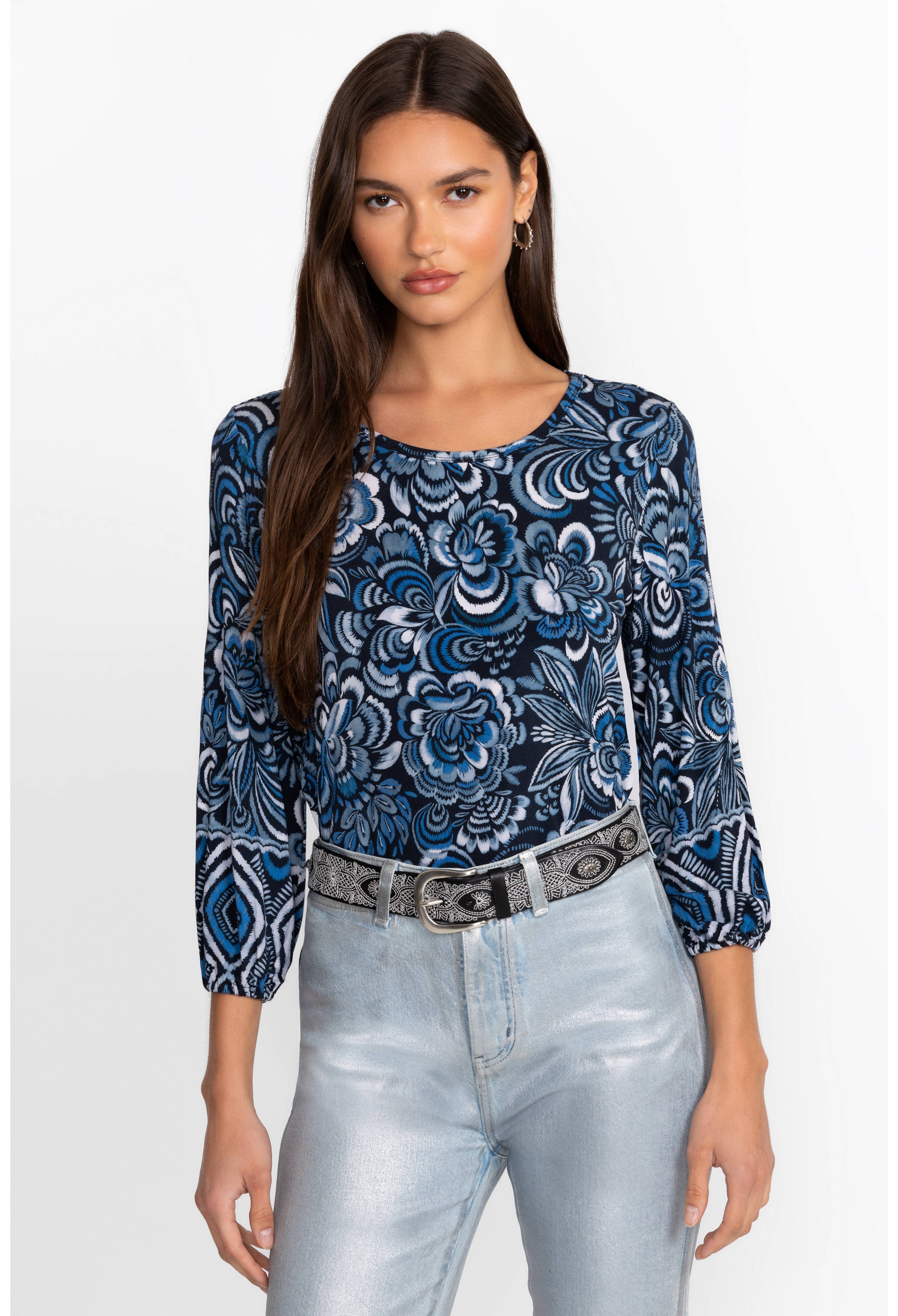 The Janie Favourite Puff Sleeve Knit Tee