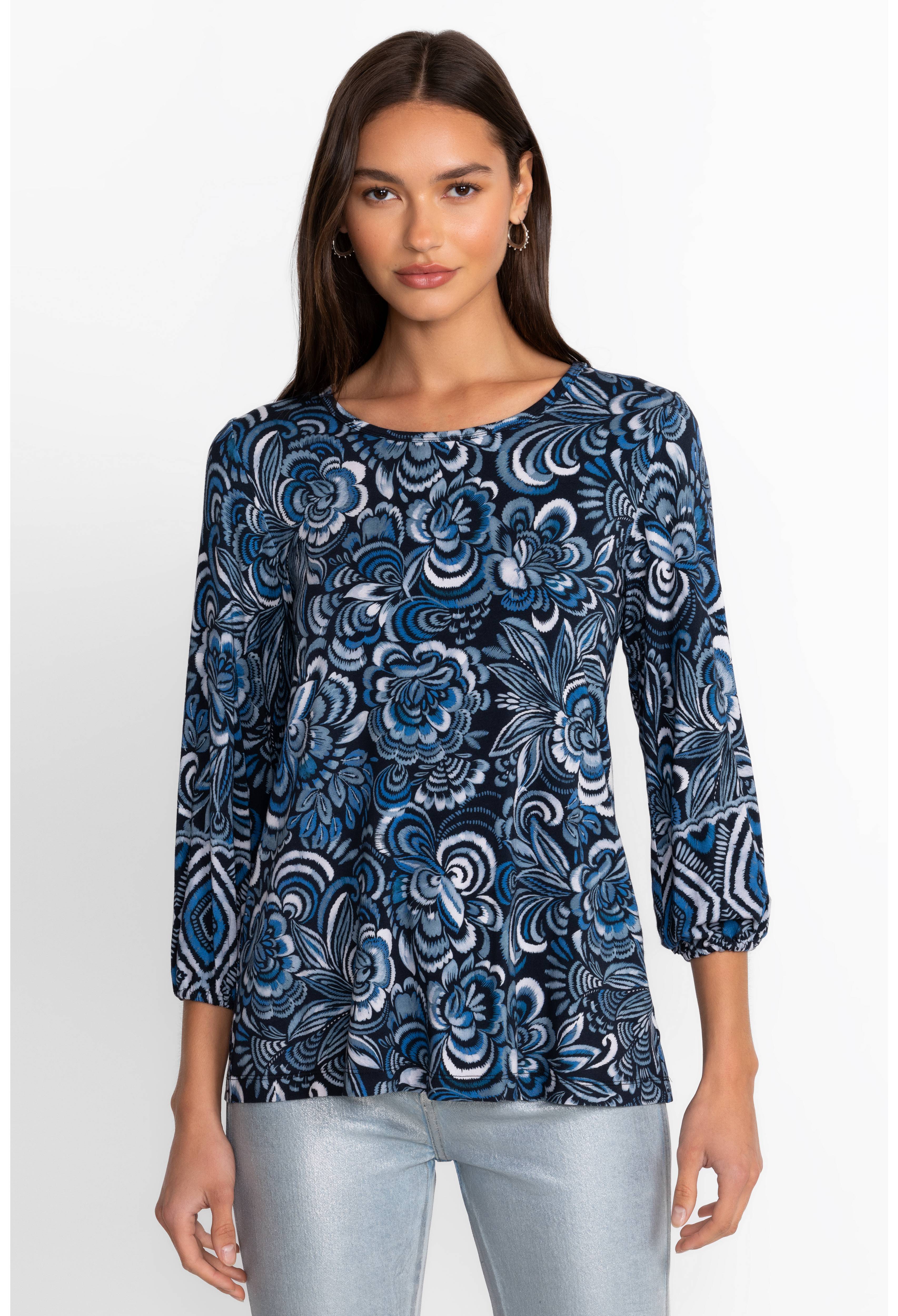 The Janie Favourite Puff Sleeve Knit Tee